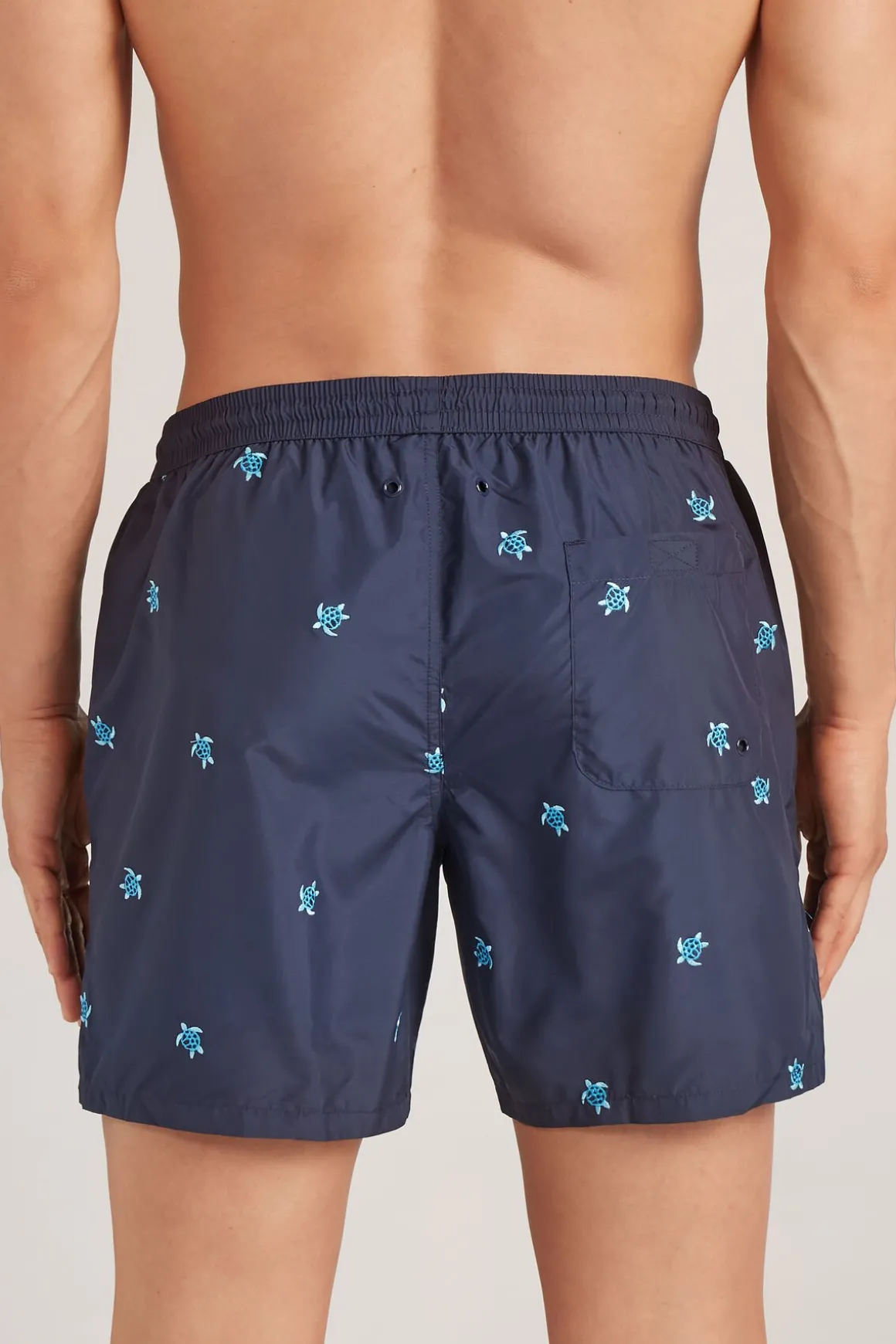 Badpak Zwemboxer met Geborduurde Schildpadden