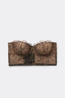Bandeau-Bustier Giada met Dierenprint Always Glamorous