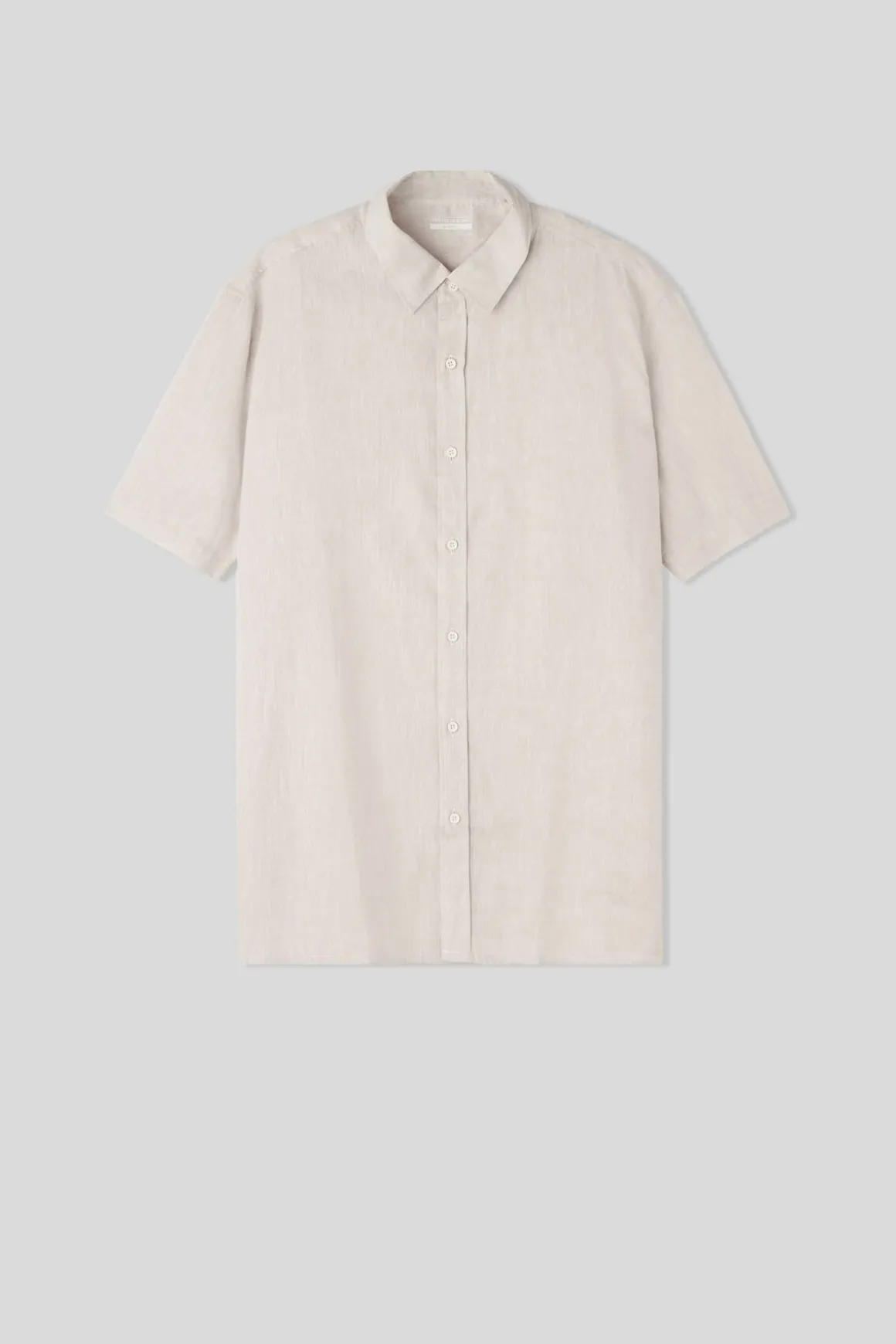 Blouse van Linnen en Katoen met Korte Mouwen
