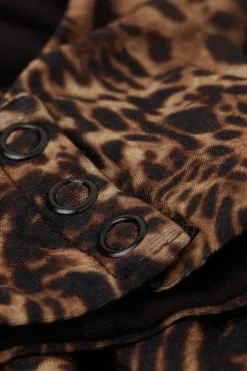 Body met Brede Schouderbandjes en Dierenprint van Fresh Bamboe Always Glamorous