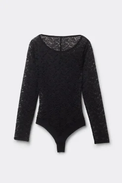 Body met Lange Mouwen van Kant Delicate Pieces