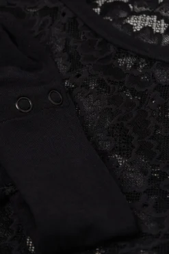 Body met Lange Mouwen van Kant Delicate Pieces