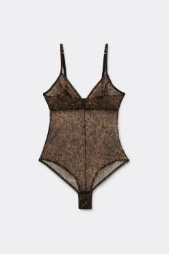Body van Tule met Dierenprint Always Glamorous