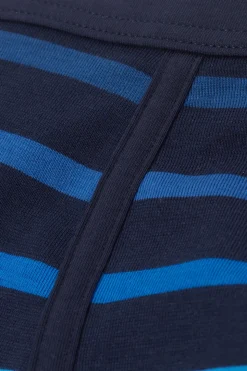 Boxer Superior Katoen Print Strepen Blauw