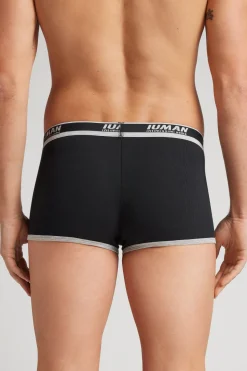 Boxer van Geribbeld Superior Katoen