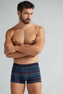 Boxer van Katoen Superior met Meerkleurige Streepprint