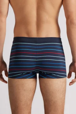 Boxer van Katoen Superior met Meerkleurige Streepprint