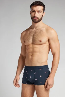 Boxer van Natural Fresh Katoen met Boei Print