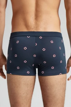 Boxer van Natural Fresh Katoen met Boei Print