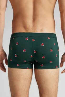 Boxer van Natural Fresh Katoen met Scooter-print
