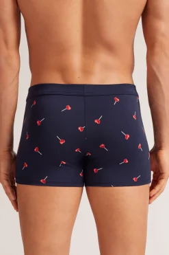 Boxer van Superior Katoen met Pluchen Hartjeslolly's