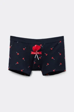 Boxer van Superior Katoen met Pluchen Hartjeslolly's