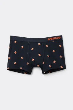 Boxer van Superior Katoen met Negroni Cocktail Print