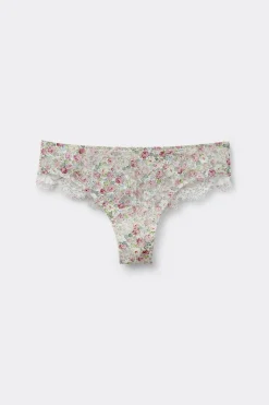 Brazilian Slip Floral Romance