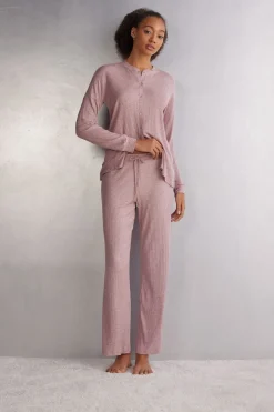 Chic Comfort Lange Broek met Wijde Pijpen van Modal