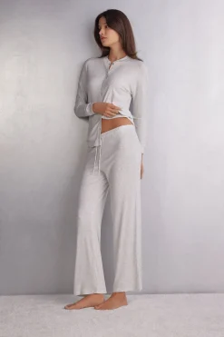 Chic Comfort Lange Broek met Wijde Pijpen van Modal