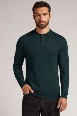 Gebreide Polo met Lange Mouwen