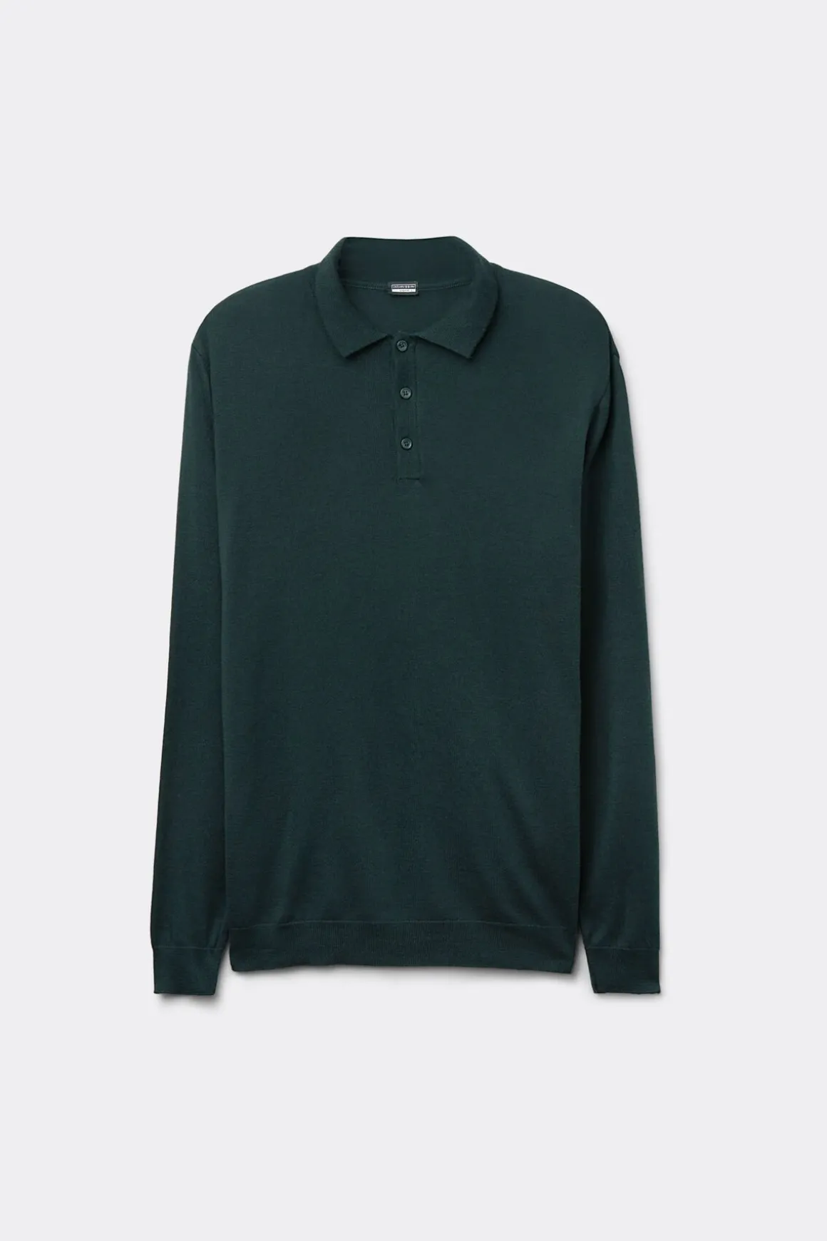 Gebreide Polo met Lange Mouwen