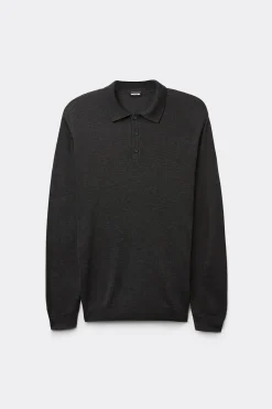 Gebreide Polo met Lange Mouwen