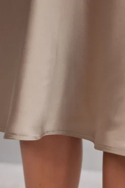 Halflange Slipdress van Zijde
