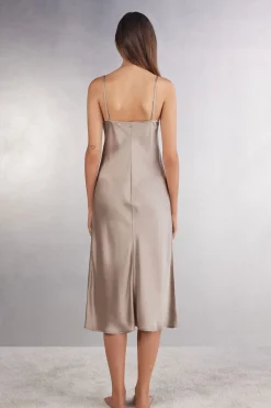 Halflange Slipdress van Zijde