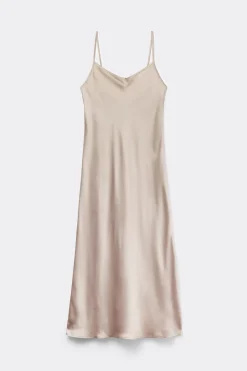 Halflange Slipdress van Zijde