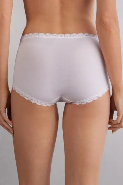 Hipster met Hoge Taille van Katoen en Kant