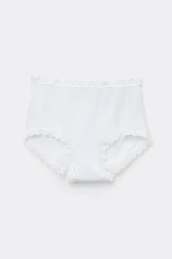 Hipster met Hoge Taille van Katoen en Kant