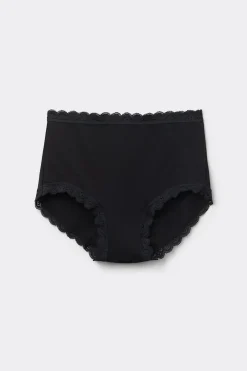 Hipster met Hoge Taille van Katoen en Kant