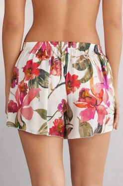 Imaginary Journey Korte Broek van Viscose Satijn