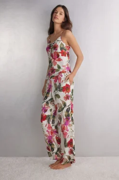Imaginary Journey Lange Broek van Viscose Satijn