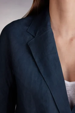 Jas met Double-breasted Sluiting van Linnen