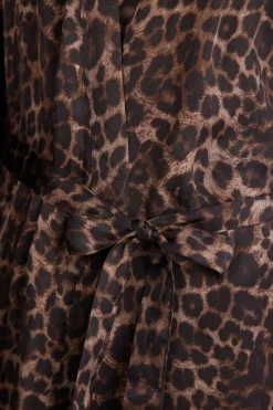 Kimono van Satijnen Viscose Luxurious Leopard
