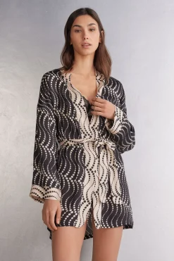 Kimono van Viscose Satijn Cool Elegance