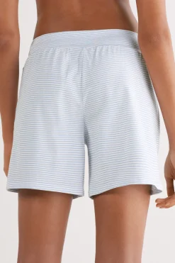 Korte Broek van Katoen met Strepen Morning Portofino
