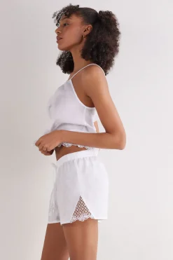Korte Broek van Linnen Sophisticated Allure