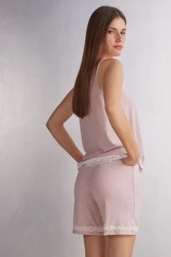 Korte Broek van Modal met Kanten Details