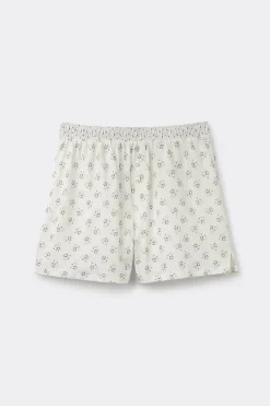 Korte Broek van Superior Katoen Dusty Flower
