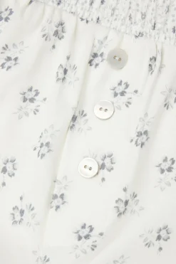 Korte Broek van Superior Katoen Dusty Flower
