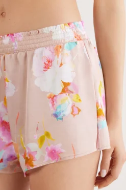 Korte Broek van Viscose Satijn Here Comes The Sun
