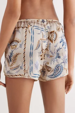 Korte Broek van Zijde Italian Riviera