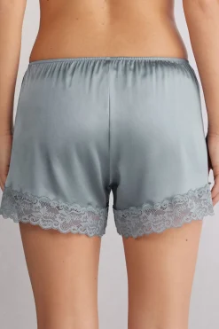 Korte Broek van Zijde met Kant