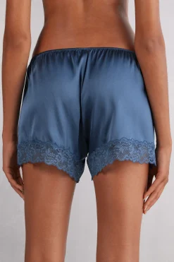 Korte Broek van Zijde met Kant