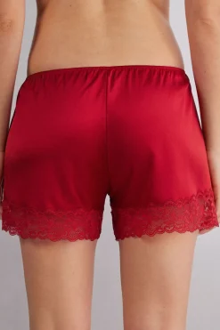 Korte Broek van Zijde met Kant