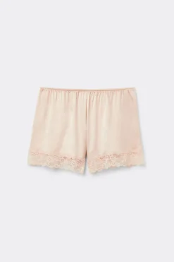 Korte Broek van Zijde met Kant