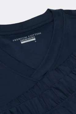 Korte Pyjama van Gemerceriseerd Premium Katoen