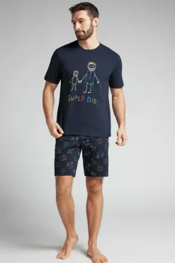 Korte Pyjama van Katoen Super Dad
