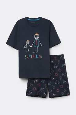 Korte Pyjama van Katoen Super Dad