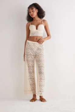 Lange Broek met Kant Italian Riviera