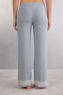 Lange Broek van Modal met Details van Kant